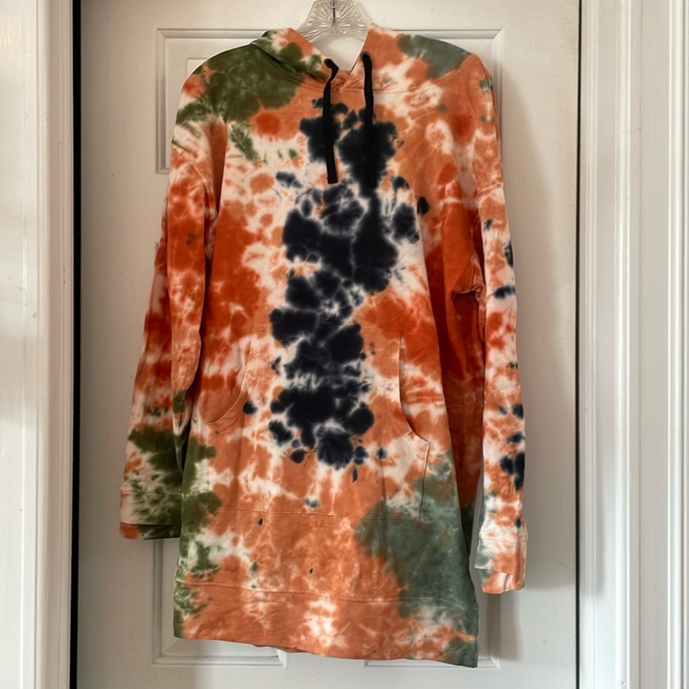 Tie Dye Hoodie Dress